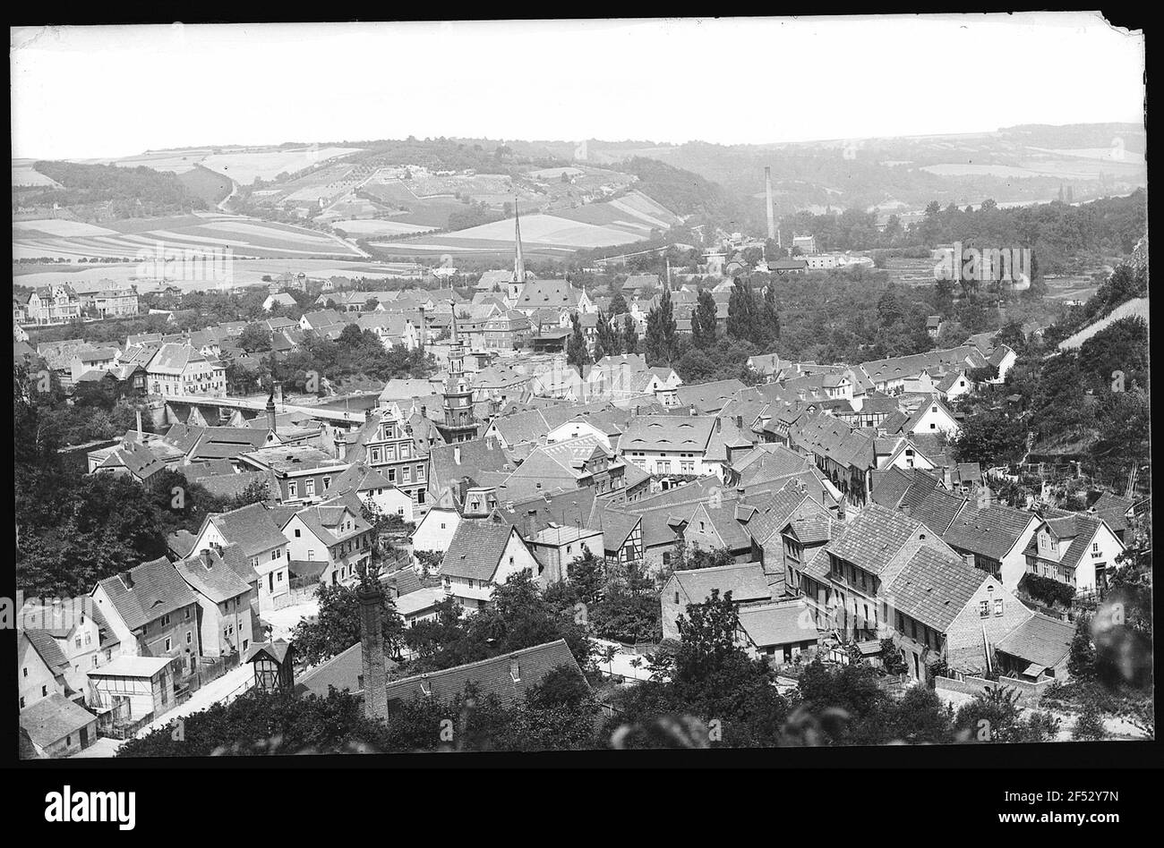 Camburg. Vista sulla città Foto Stock