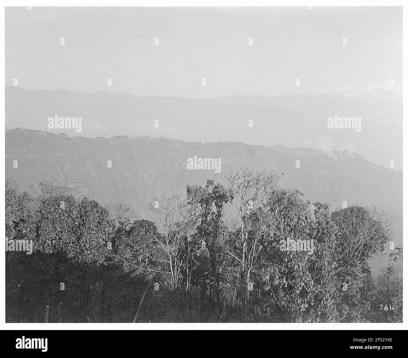 Darjeeling, India. Paesaggio montano del massiccio di Knitchjunga Foto Stock