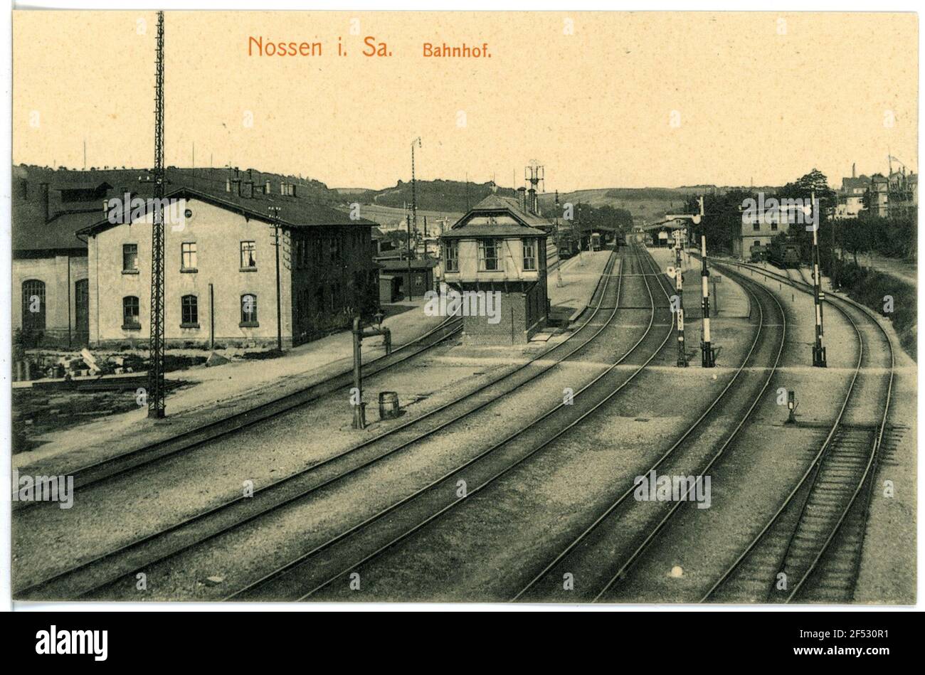 Stazione ferroviaria di Nossens Foto Stock