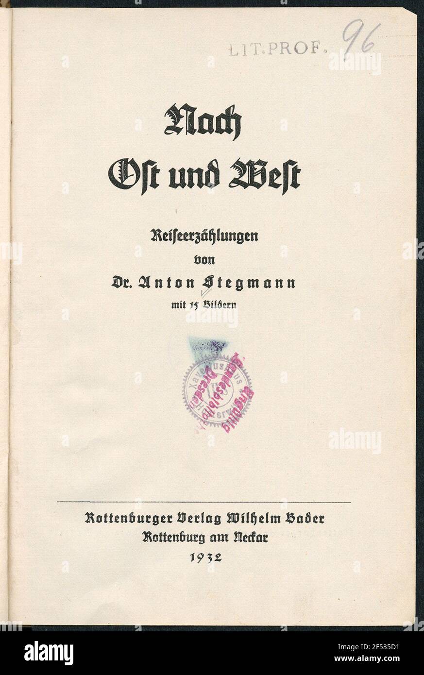 A Est e ad Ovest: Conti Foto Stock