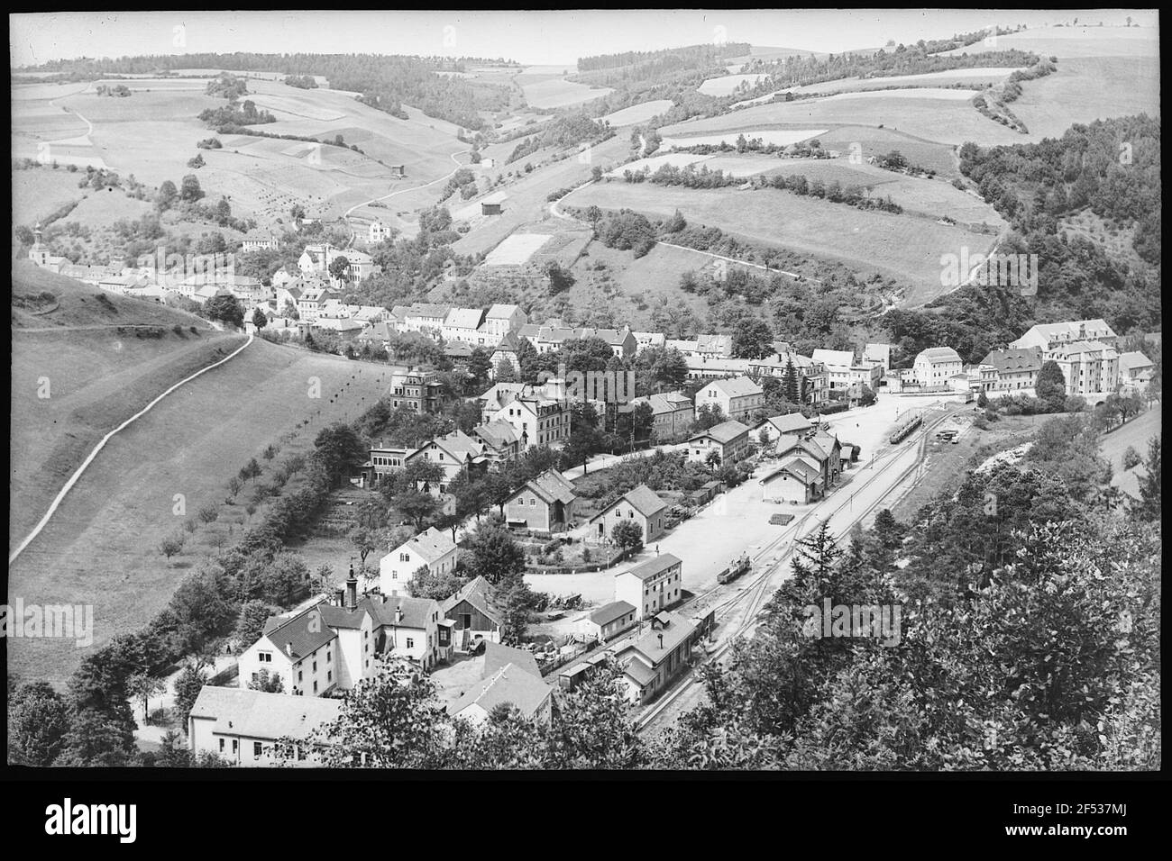 Vista di Glashütte Foto Stock