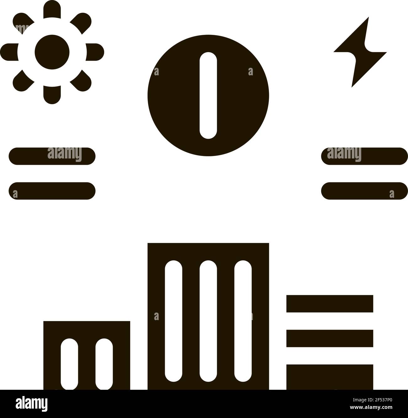 Informazioni sulla fornitura di elettricità a casa Icon Vector Glyph Illustrazione Illustrazione Vettoriale