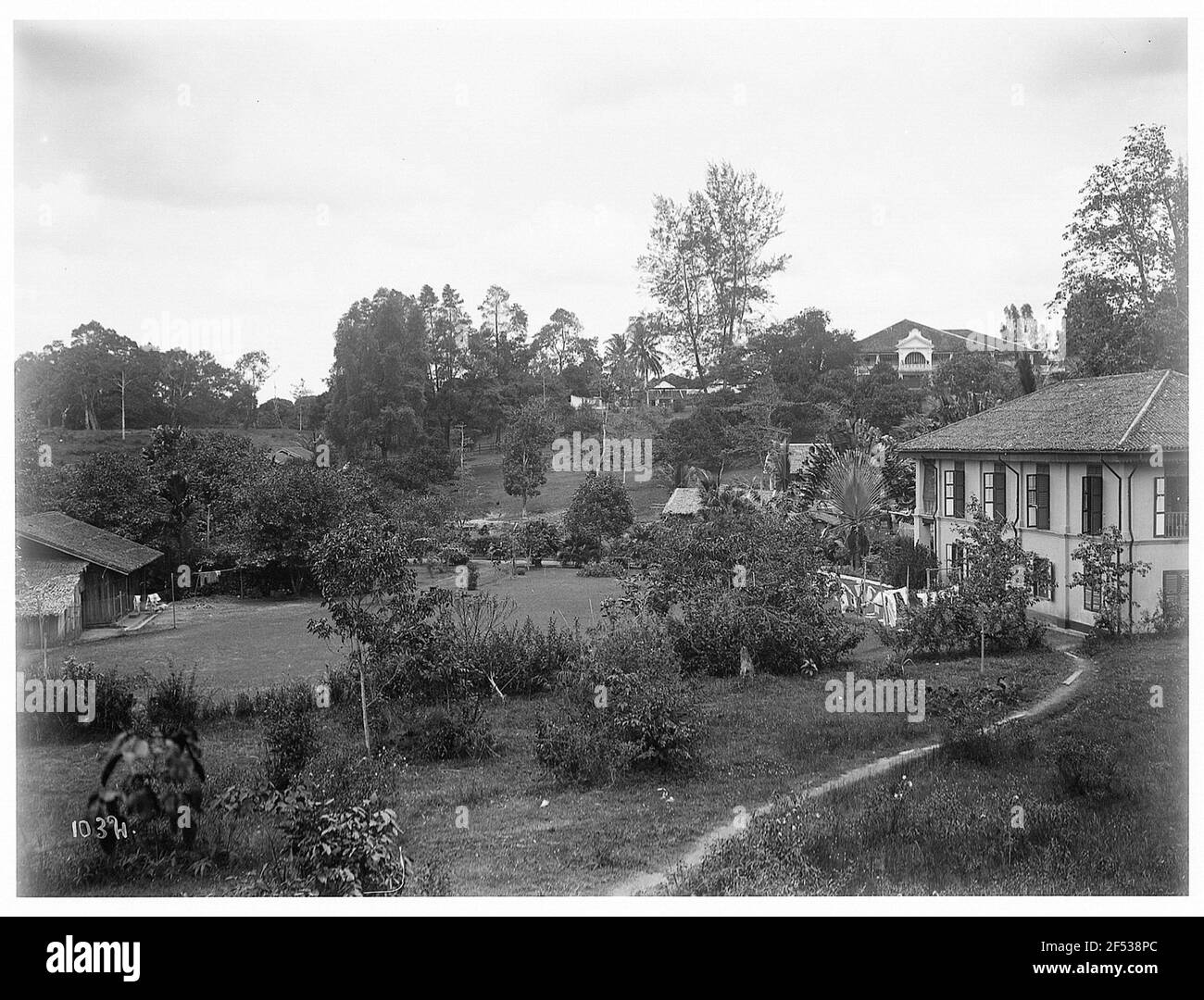 A Singapore. Ville e giardini ben curati Foto Stock