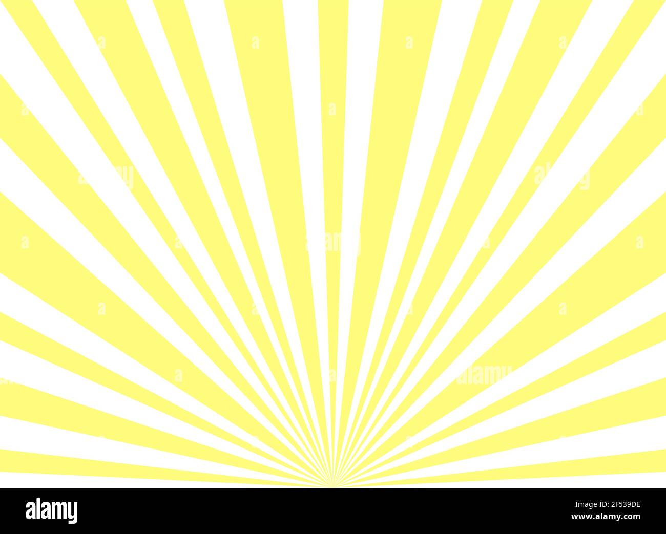 Luce del sole astratta ampio sfondo. Sfondo orizzontale a raffica di colore giallo e bianco. Illustrazione vettoriale. Fascio di sole raggio Sunburst pattern sfondo. Illustrazione Vettoriale