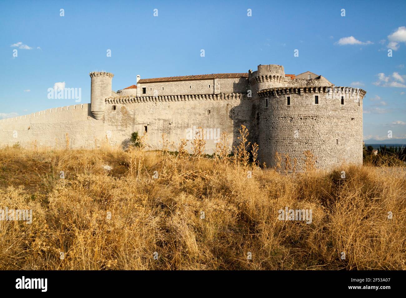 Castello di Cuellar a Segovia. Fortezza medievale, edificio storico (Castilla y León, Spagna) Foto Stock