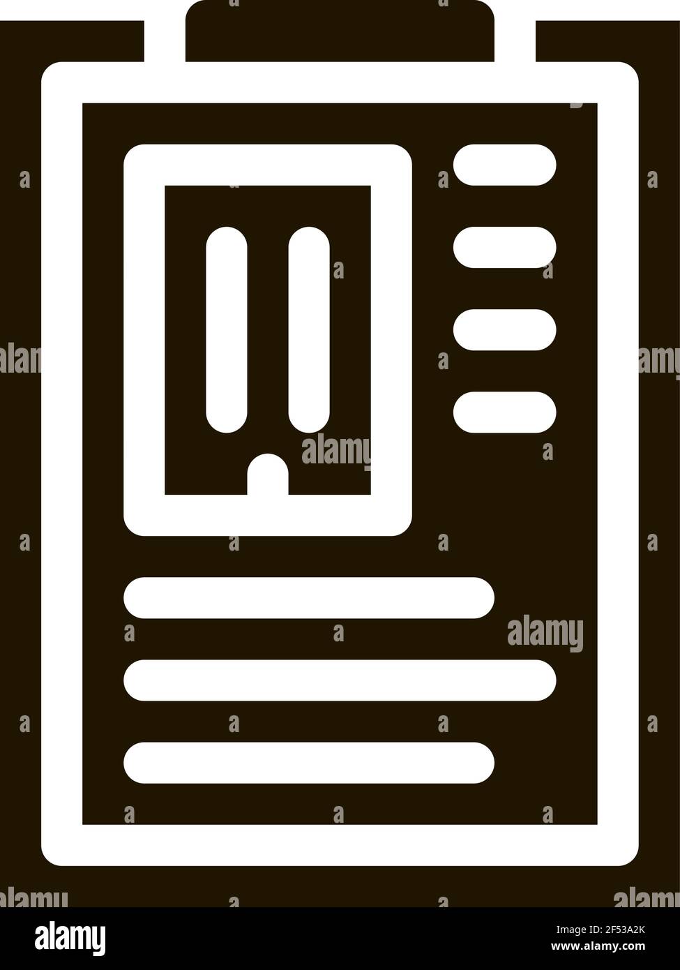 Icona di stima delle informazioni sulla casa Illustrazione di Vector Glyph Illustrazione Vettoriale