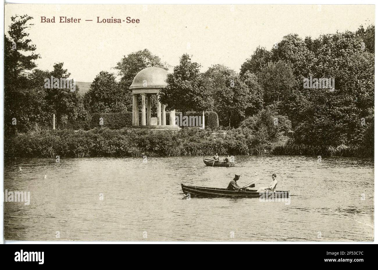Luisasee. Bad Elster. Luisa-See Foto Stock