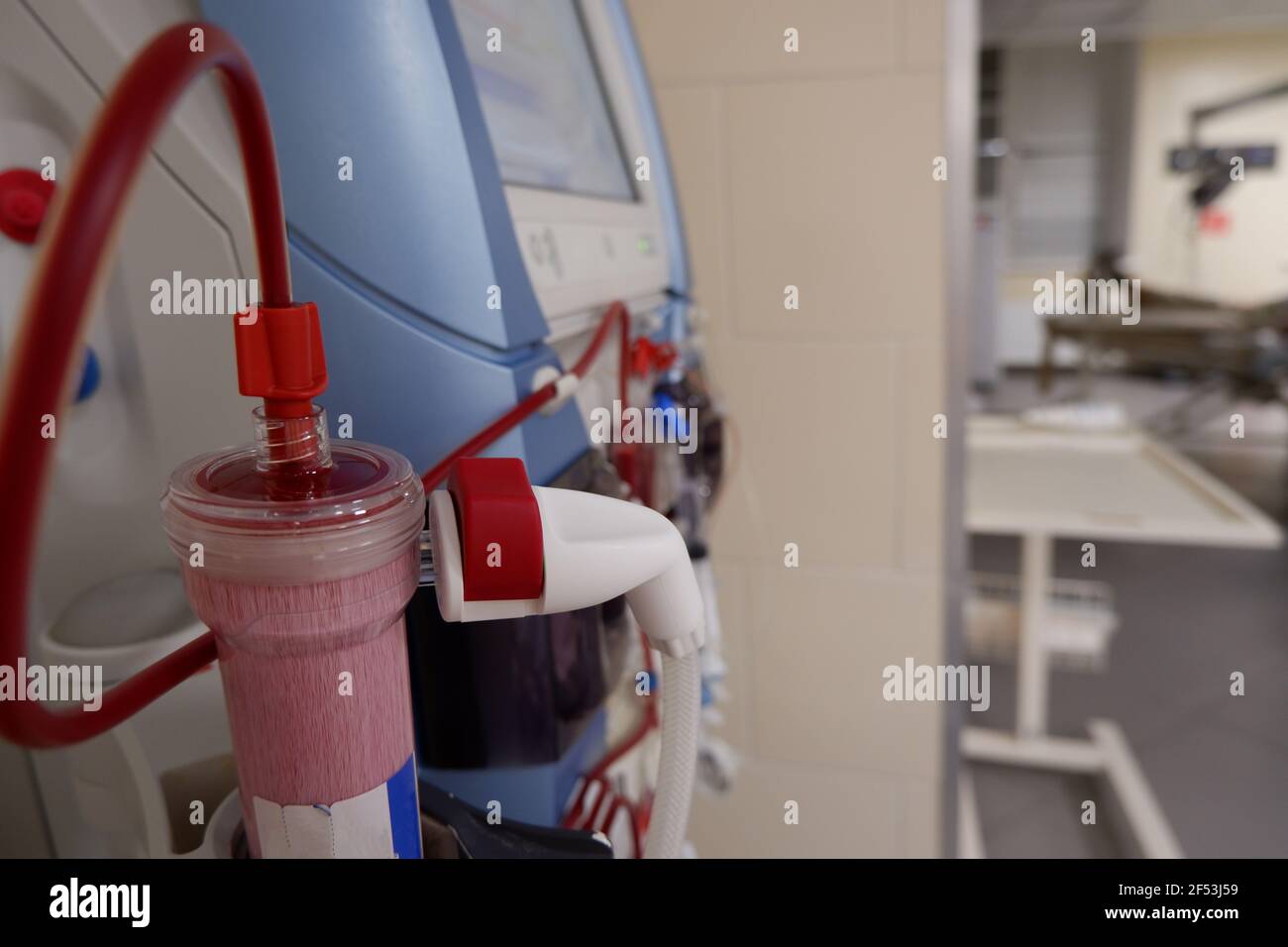 frammento di aparat per il fuoco artificiale kidney.selective della gemodialisi. Foto Stock