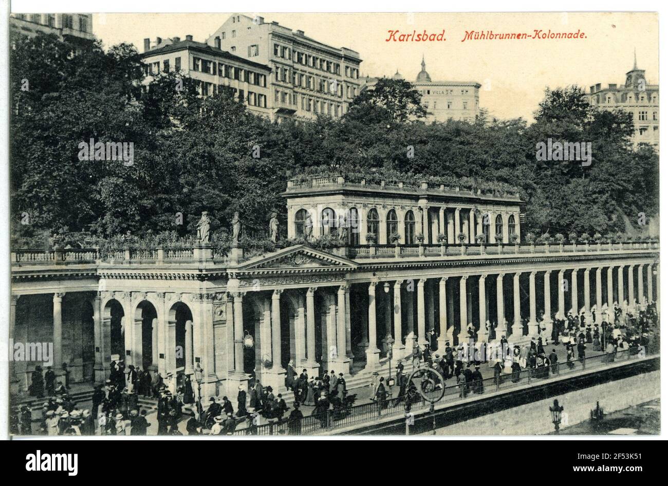 Mühlbrunnen Colonnade Carlsbad. Mühlbrunn Colonnade (1871/1881) Foto Stock