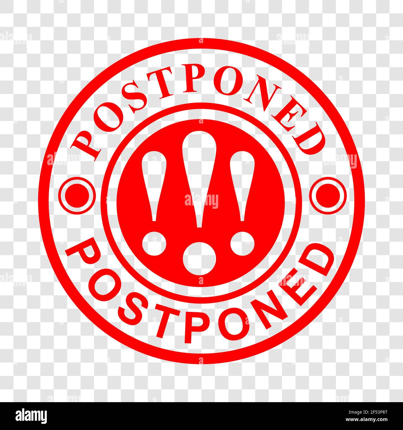 Cerchio vettore rosso effetto timbro gomma, rimandato a sfondo effetto trasparente Illustrazione Vettoriale