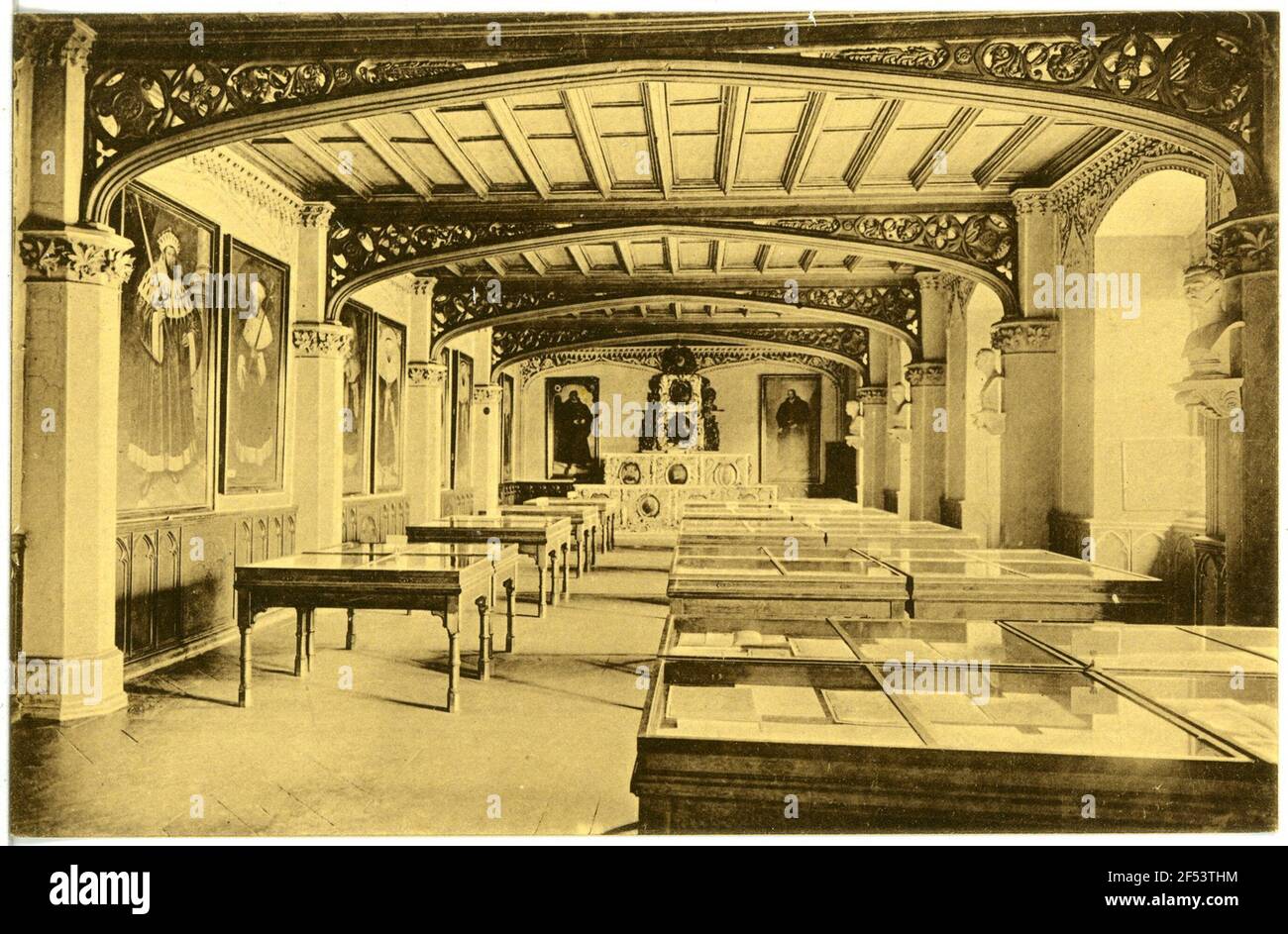 La grande sedia nel Lutherhalle Wittenberg. La grande sedia nella Lutherhalle Foto Stock