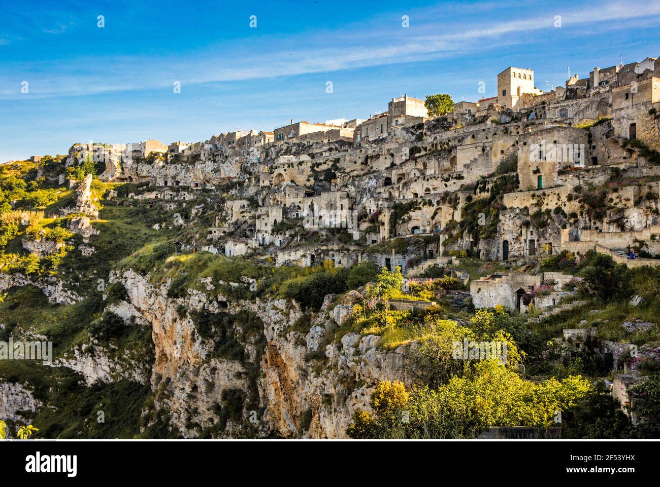 Geografia / viaggio, vista città, Matera, Italia, Puglia, Informazioni-aggiuntive-diritti-liquidazione-non-disponibili Foto Stock