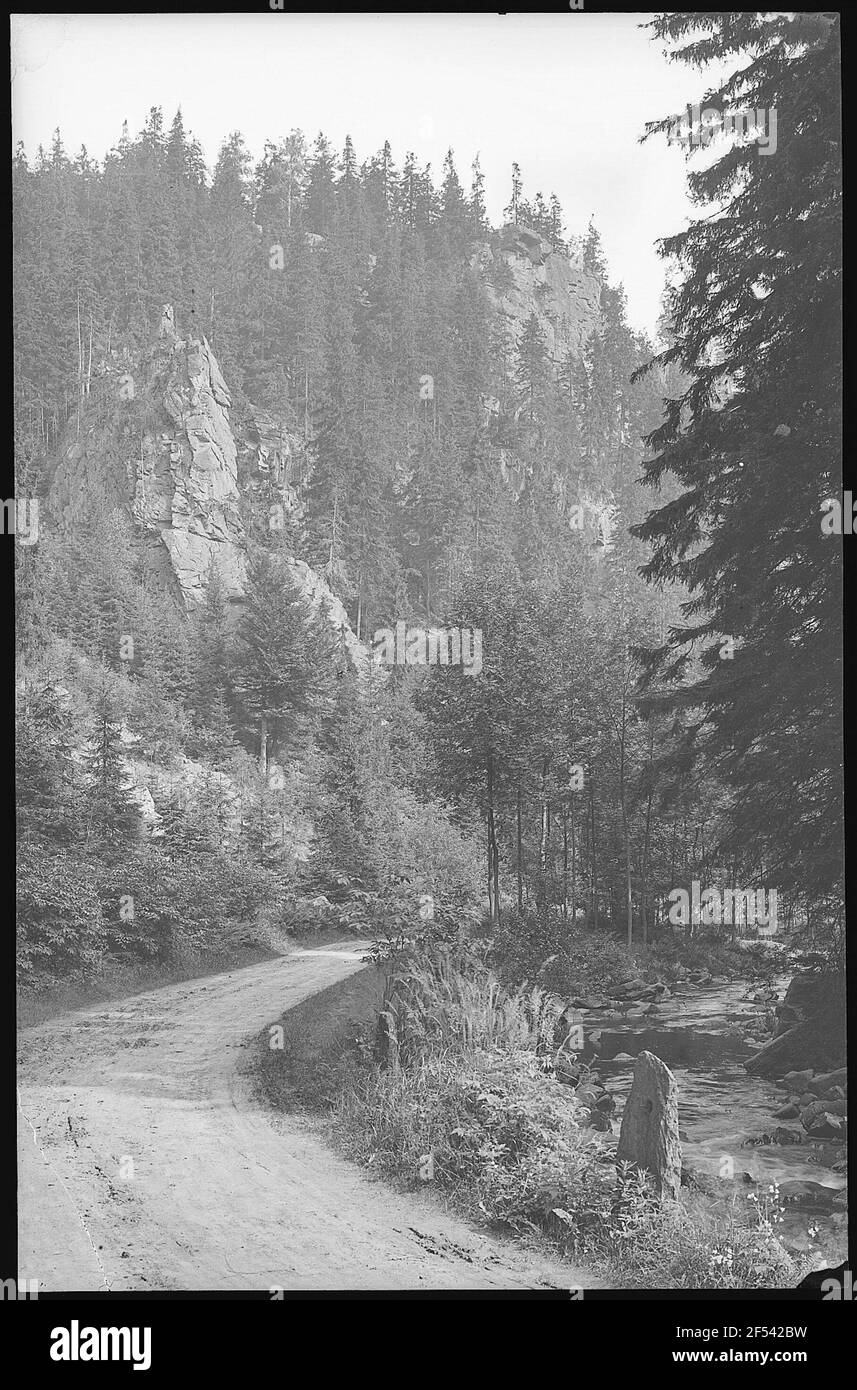 Schwarzwassertal. Katzenstein Foto Stock
