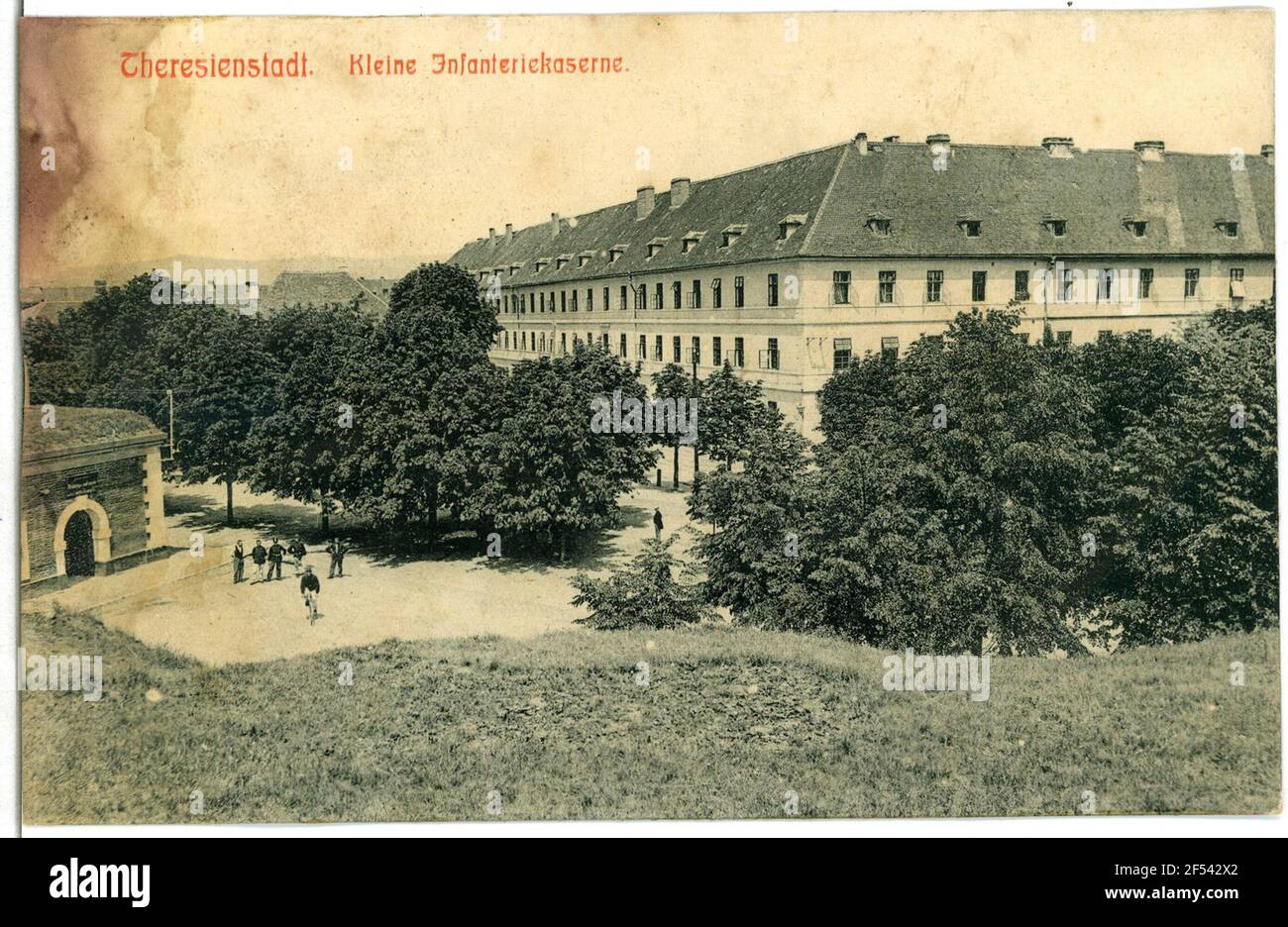 Piccola caserma del Reggimento di fanteria K. 92 Theresienstadt. Piccole caserme del K. u. K. regimi di fanteria N. 92 Foto Stock