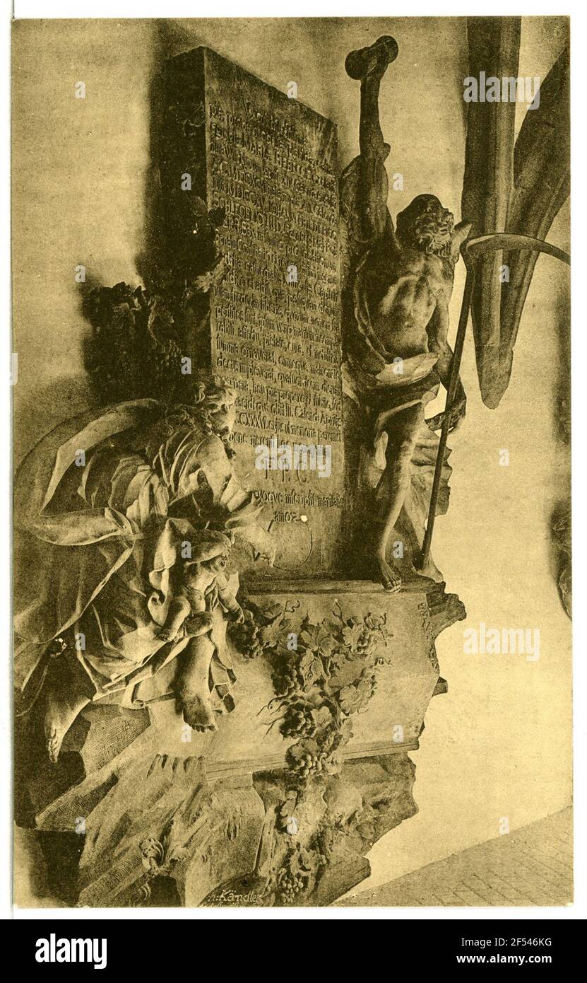 Tomba nelle croci del monastero francescano Meissen. D.I. tomba Croci d. Monastero Francescano Foto Stock