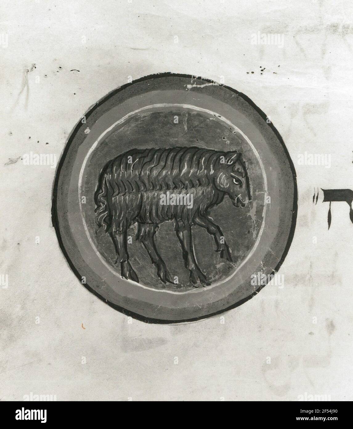 Illustrazione e testo di Machsor Mecholl Haschana (libro di preghiera ebraico - Canticum Canticorum. Pagina 132 recto) Foto Stock