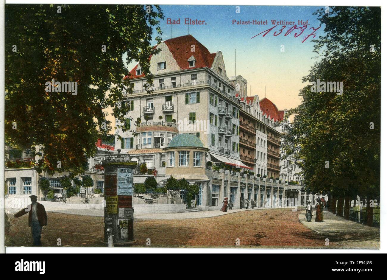 Palasthotel - Wettiner Hoh Bad Elster. Palace Hotel - Wettiner Hoh Foto Stock
