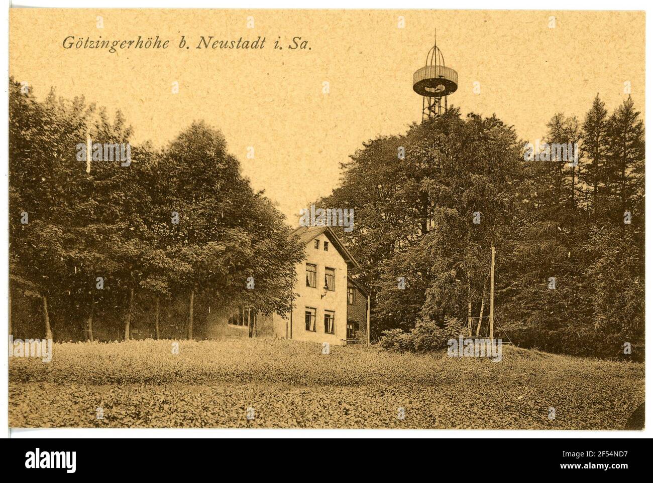 Götzingerhöhe Neustadt in Sassonia. Götzinger altezza Foto Stock