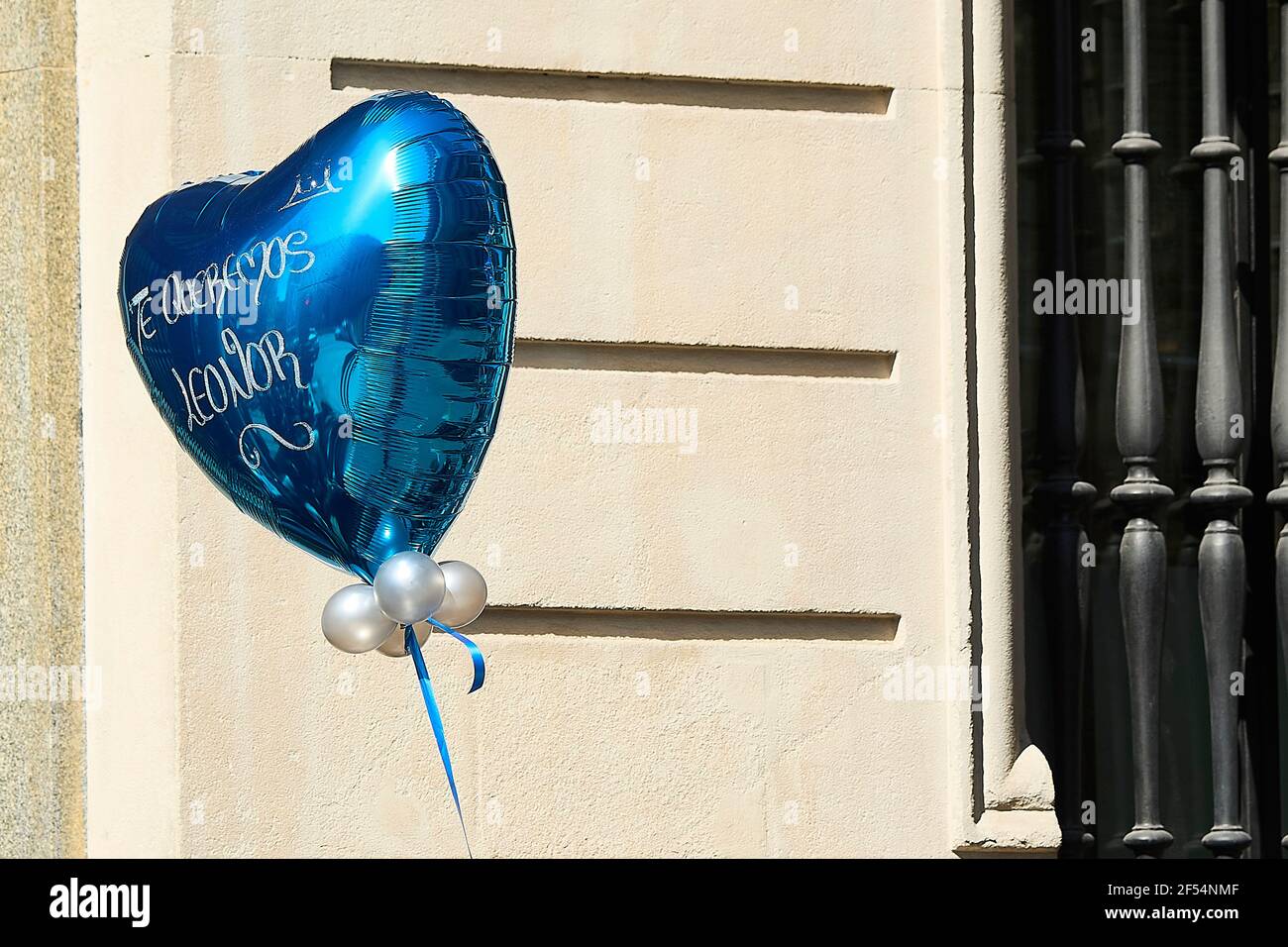 Madrid, Madrid, Spagna. 24 Marzo 2021. I monarchici presero il 30° anniversario dell'Istituto Cervantes del 24 marzo 2021 a Madrid, Spagna Credit: Jack Abuin/ZUMA Wire/Alamy Live News Foto Stock