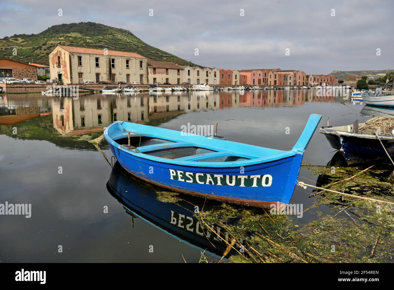 Geografia/viaggio, Italia, Sardegna, escursione in barca sul fiume Temo a Bosa, Provincia Oristano, Italia, diritti aggiuntivi-autorizzazione-Info-non-disponibile Foto Stock