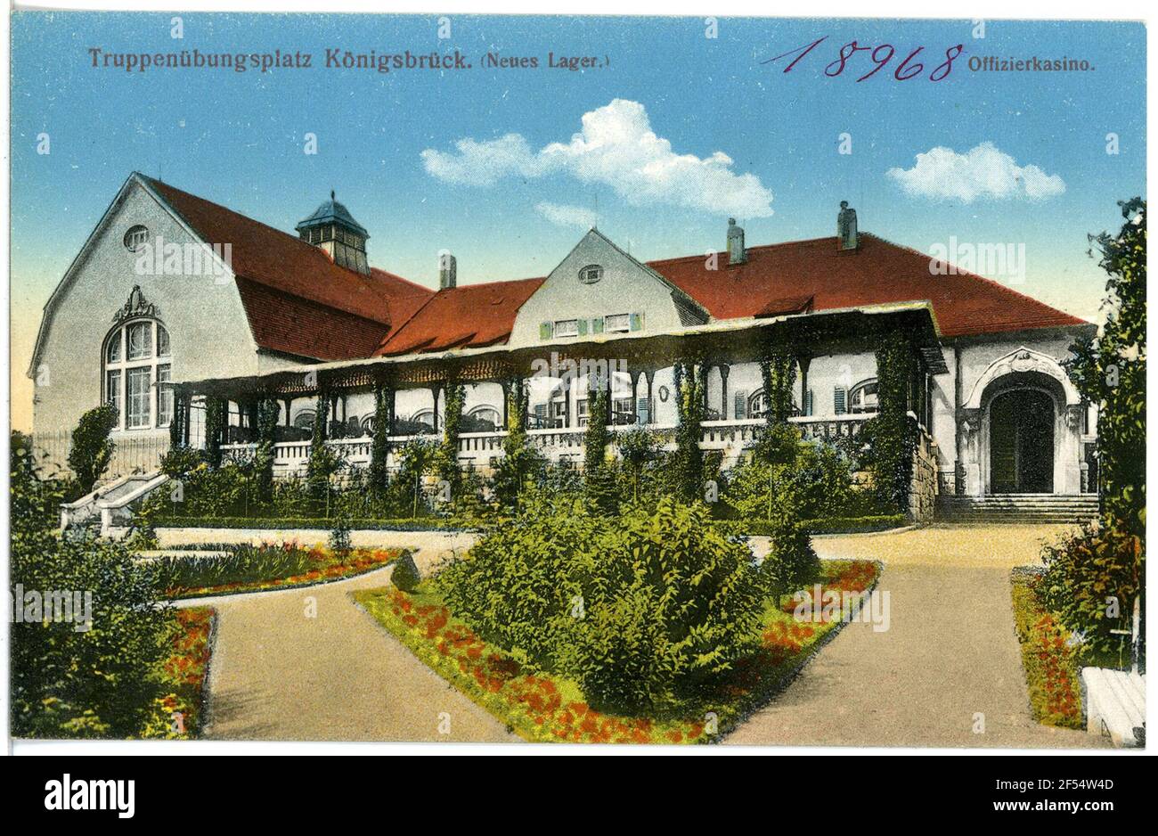 Offizierskasino Königsbrück. Offizierskasino Foto Stock