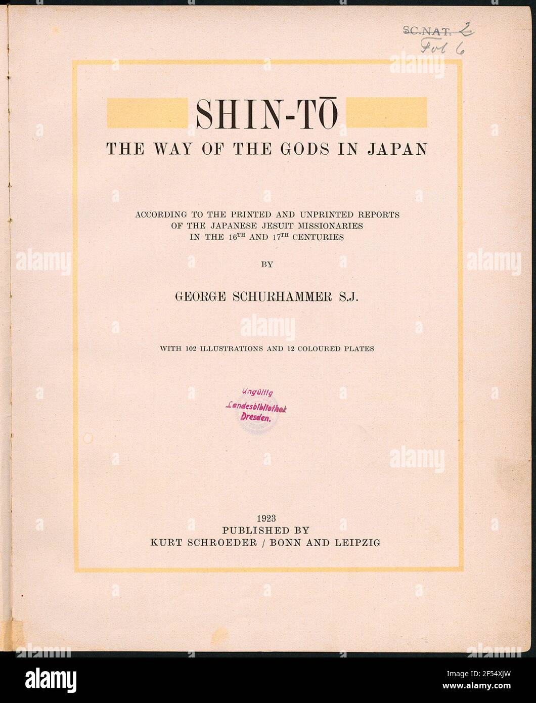 Shin-T? : la via degli dei in Giappone; lo shintoismo secondo le relazioni stampate e senza faticosa dei Missionari Gesuiti giapponesi del XVI e XVII secolo Foto Stock Shin-T? : la via degli dei in Giappone; lo shintoismo secondo le relazioni stampate e senza faticosa dei Missionari Gesuiti giapponesi del XVI e XVII secolo Foto Stock