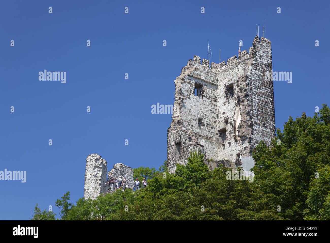 Geografia / viaggio, Germania, Nord Reno-Westfalia, Koenigswinter, rovina del castello di Drachenfels abo, diritti aggiuntivi-clearance-Info-non-disponibile Foto Stock