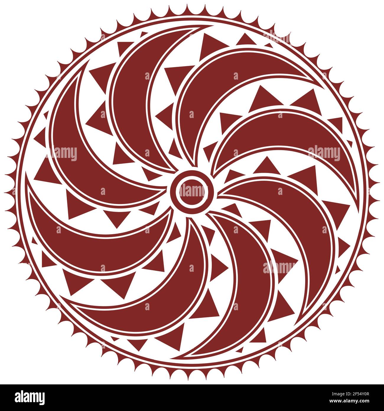 Round Celtic, Scandinavian Design, motivo celtico Illustrazione Vettoriale