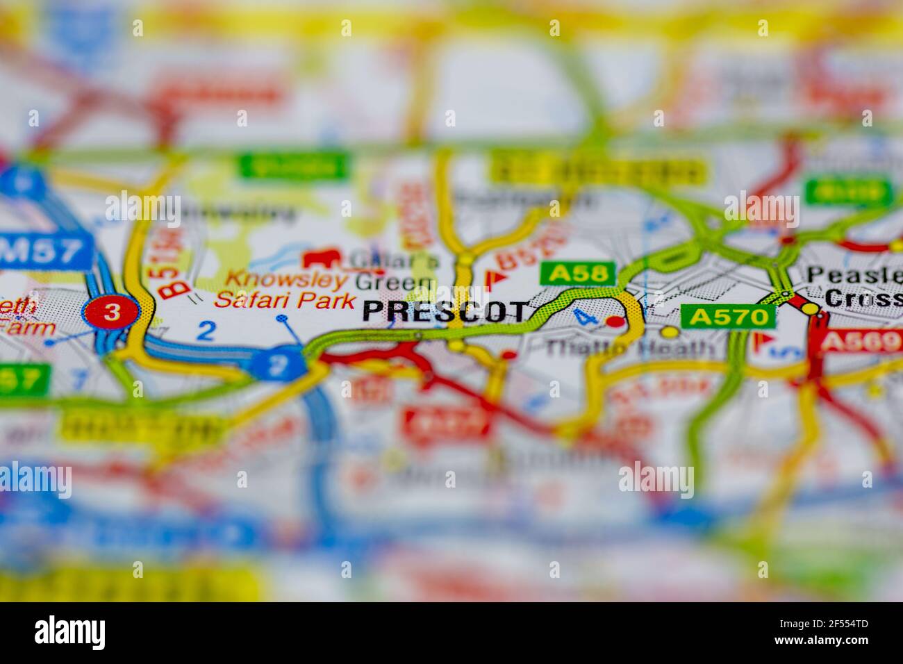 Prescot Postcode Mappa di prescot immagini e fotografie stock ad alta risoluzione - Alamy