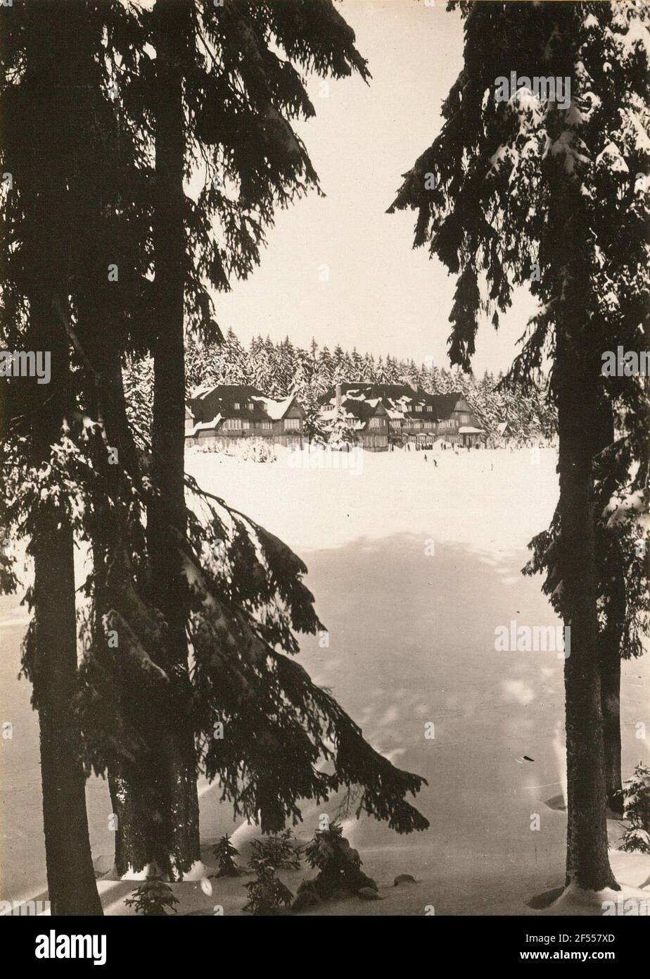 Oberhof. Vista invernale del luogo Foto Stock