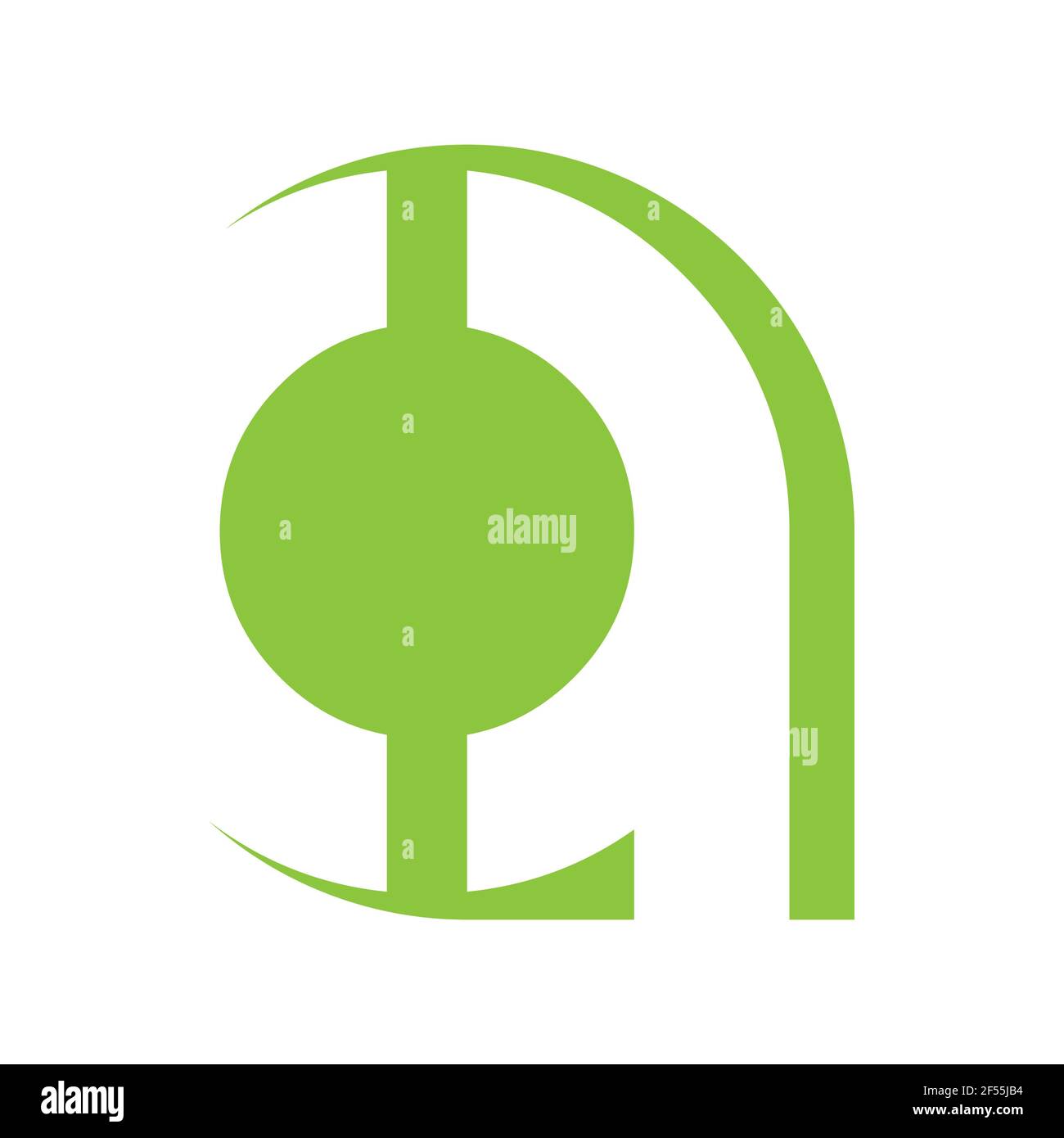 Modello vettore del logo della lettera di combinazione AC. Logo Creative AC font. Foto Stock