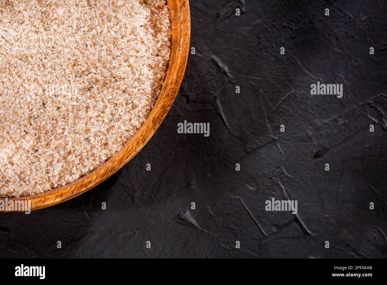 Fibra di guscio di Psycho asciutta per alleviare la costipazione Foto Stock