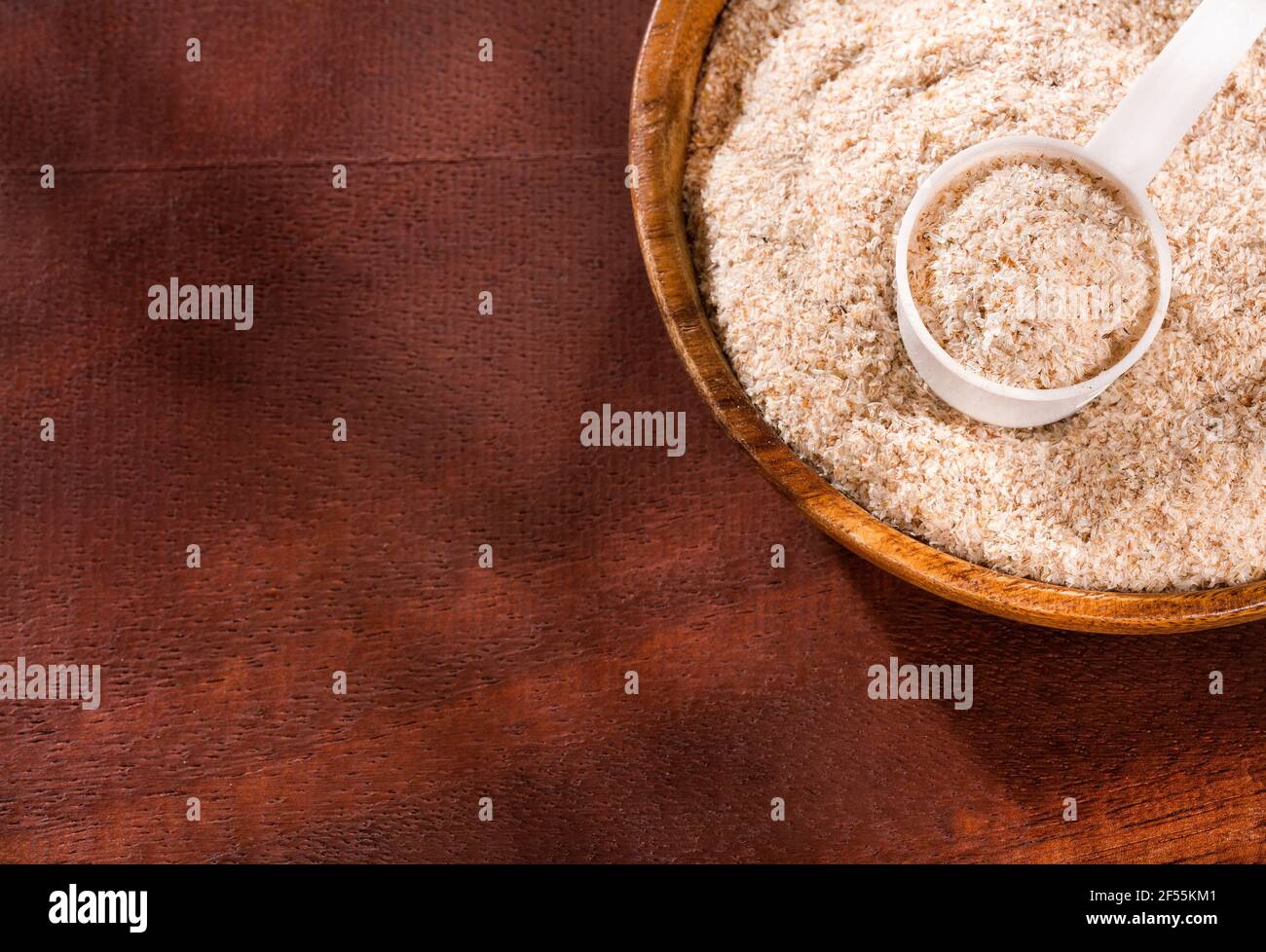 Fibra di guscio di Psycho asciutta per alleviare la costipazione Foto Stock