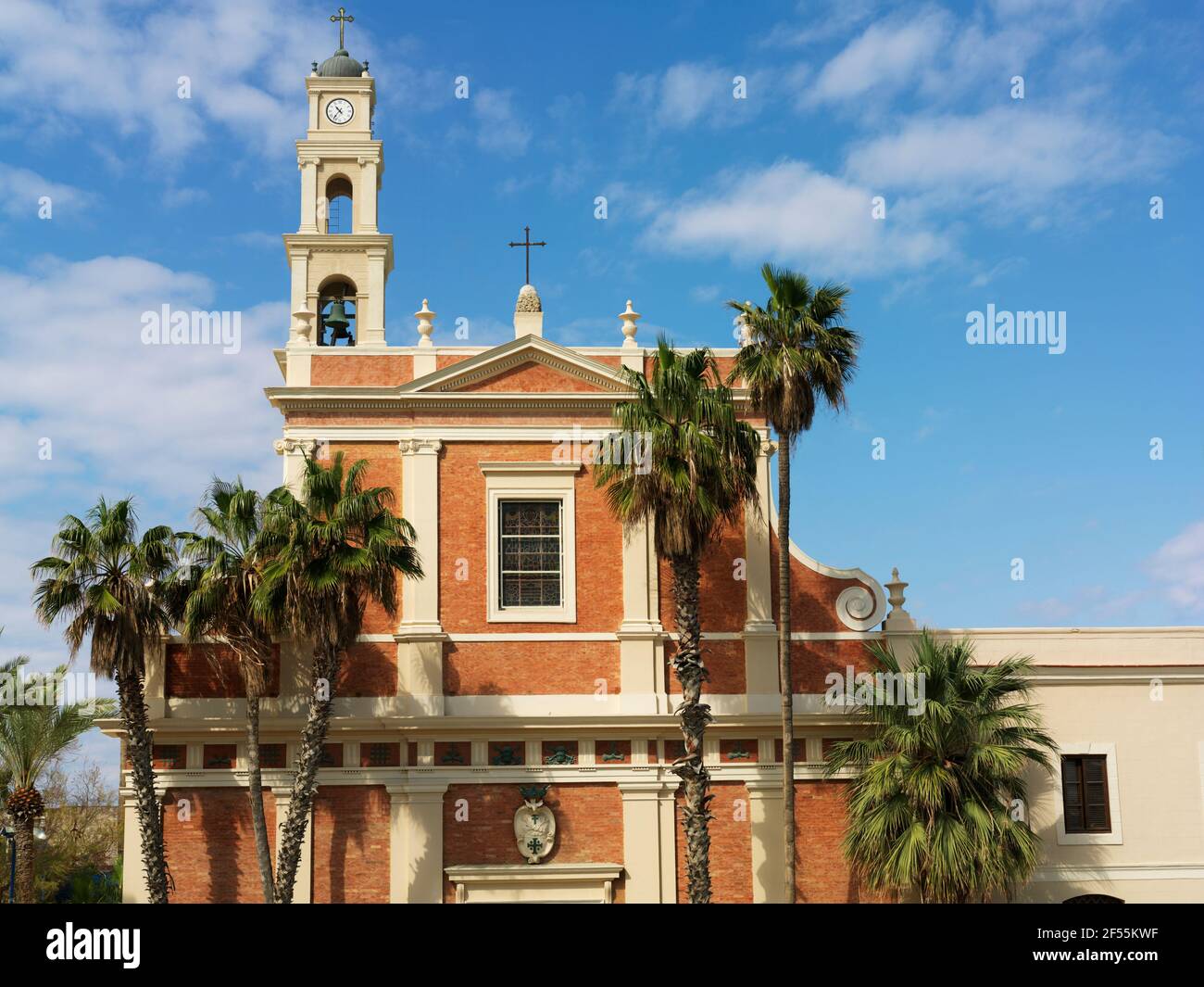 Israele Tel Aviv Vecchia Chiesa di San Pietro Jaffa, UNA chiesa cattolica costruita all'inizio del 20 ° secolo. Foto Stock