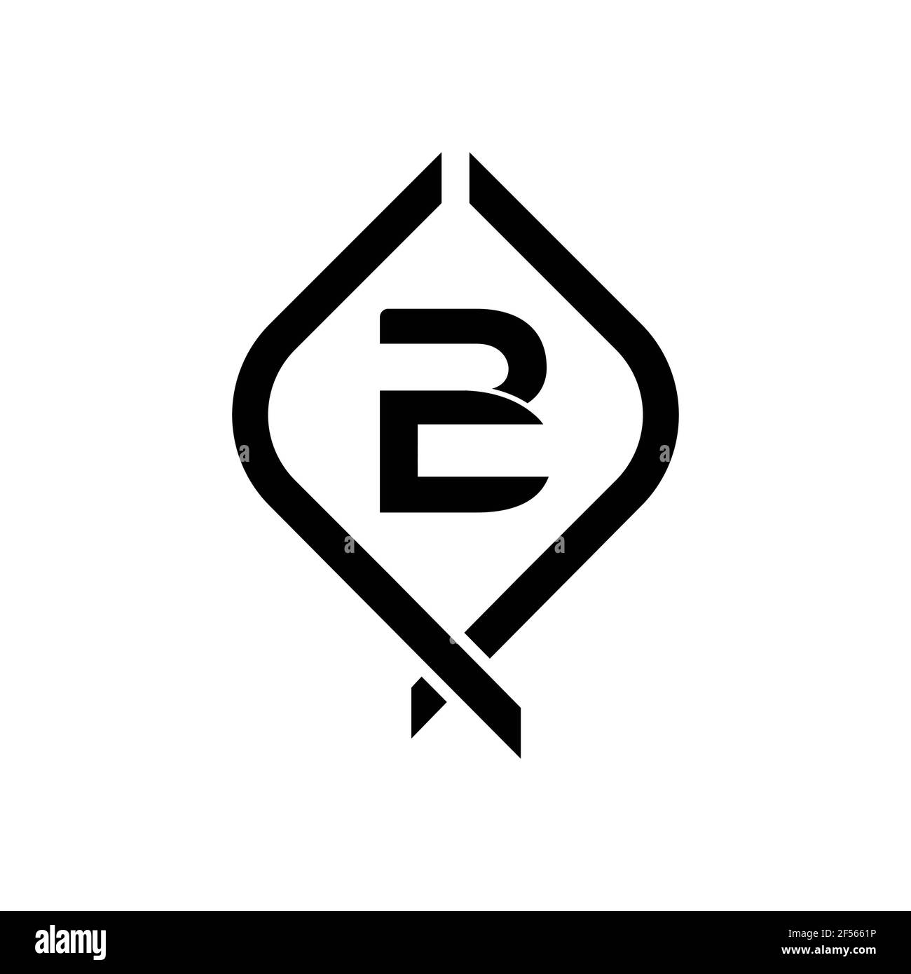 Lettere alfabetiche iniziali Logo monogramma BC, CB, B e C. Foto Stock