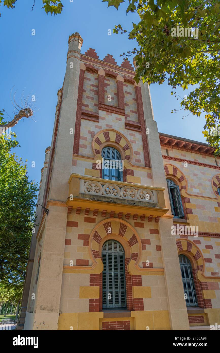 Edificio del Vichy Catalan Spa, Caldes de Malavella Catalonia, Europa Foto Stock