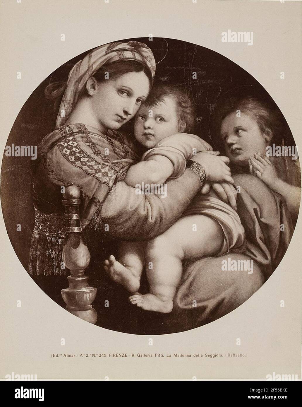 Raffaello Sanzio: Madonna della sedia, Galleria Palatina, Palazzo Pitti, Florenz. . Foto Stock