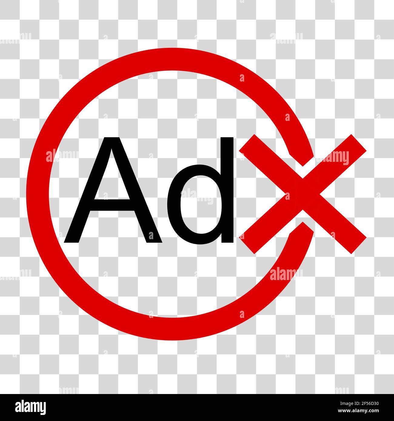 Semplice vettore di segni proibiti, Nessun annuncio, in background effetto trasparente Illustrazione Vettoriale