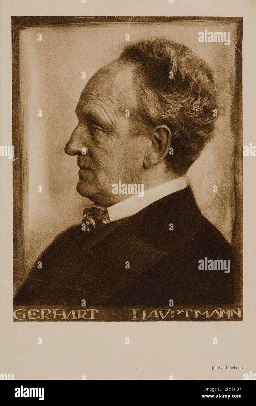 Gerhart Hauptmann. . Foto Stock
