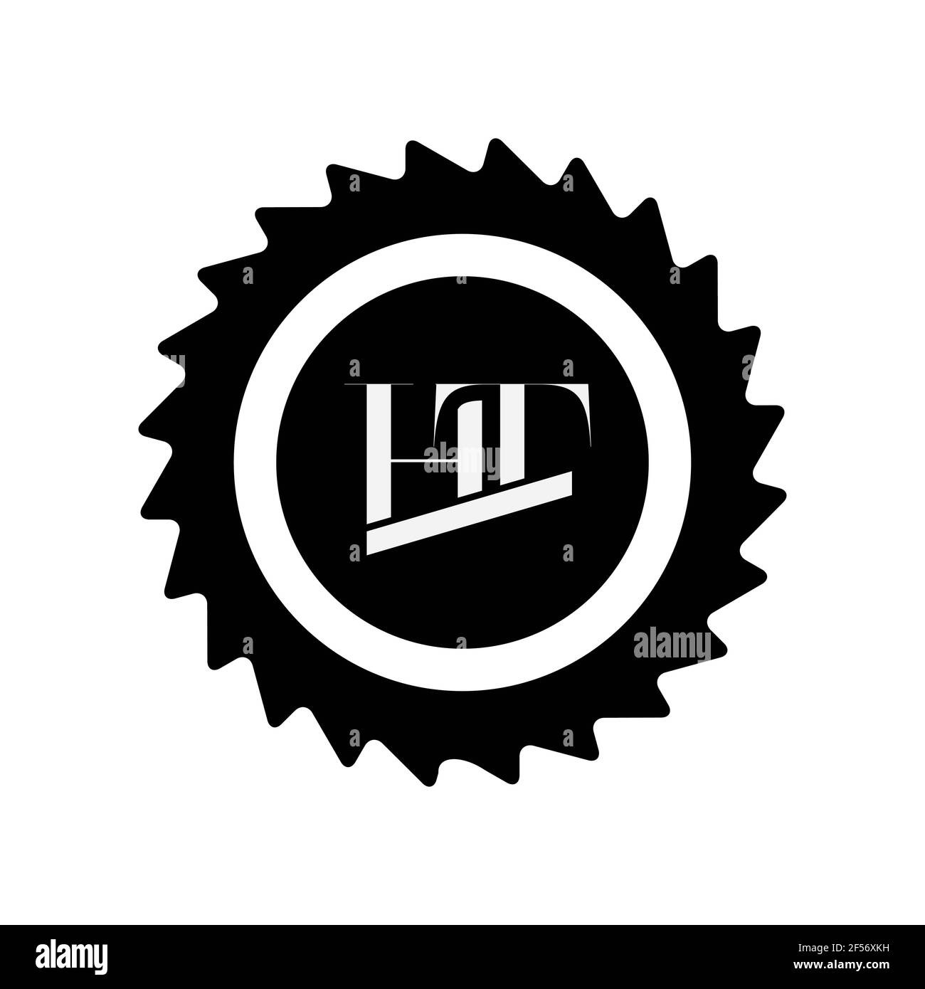 Lettere alfabetiche icona monogramma logo TH o HT Foto Stock