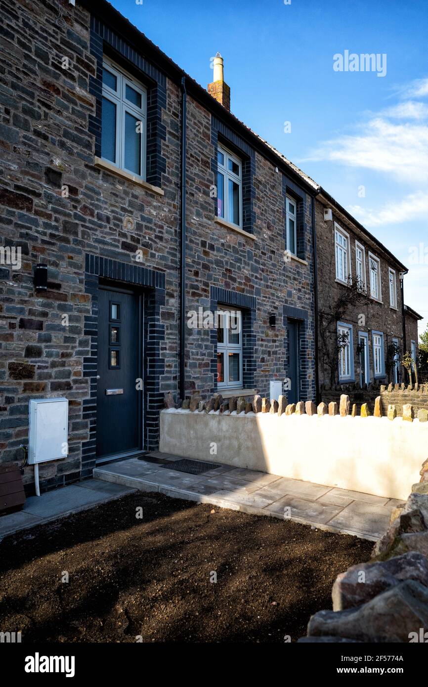 New homes on Hanham High Street, Bristol (Mar 2021) Foto Stock