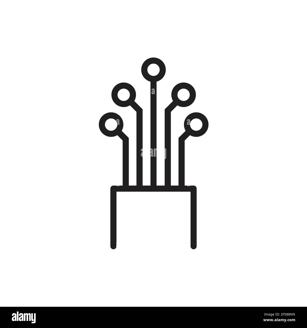 vettore icona cavo in fibra ottica per grafica, logo, sito web, social media, app mobile, illustrazione dell'interfaccia utente Illustrazione Vettoriale