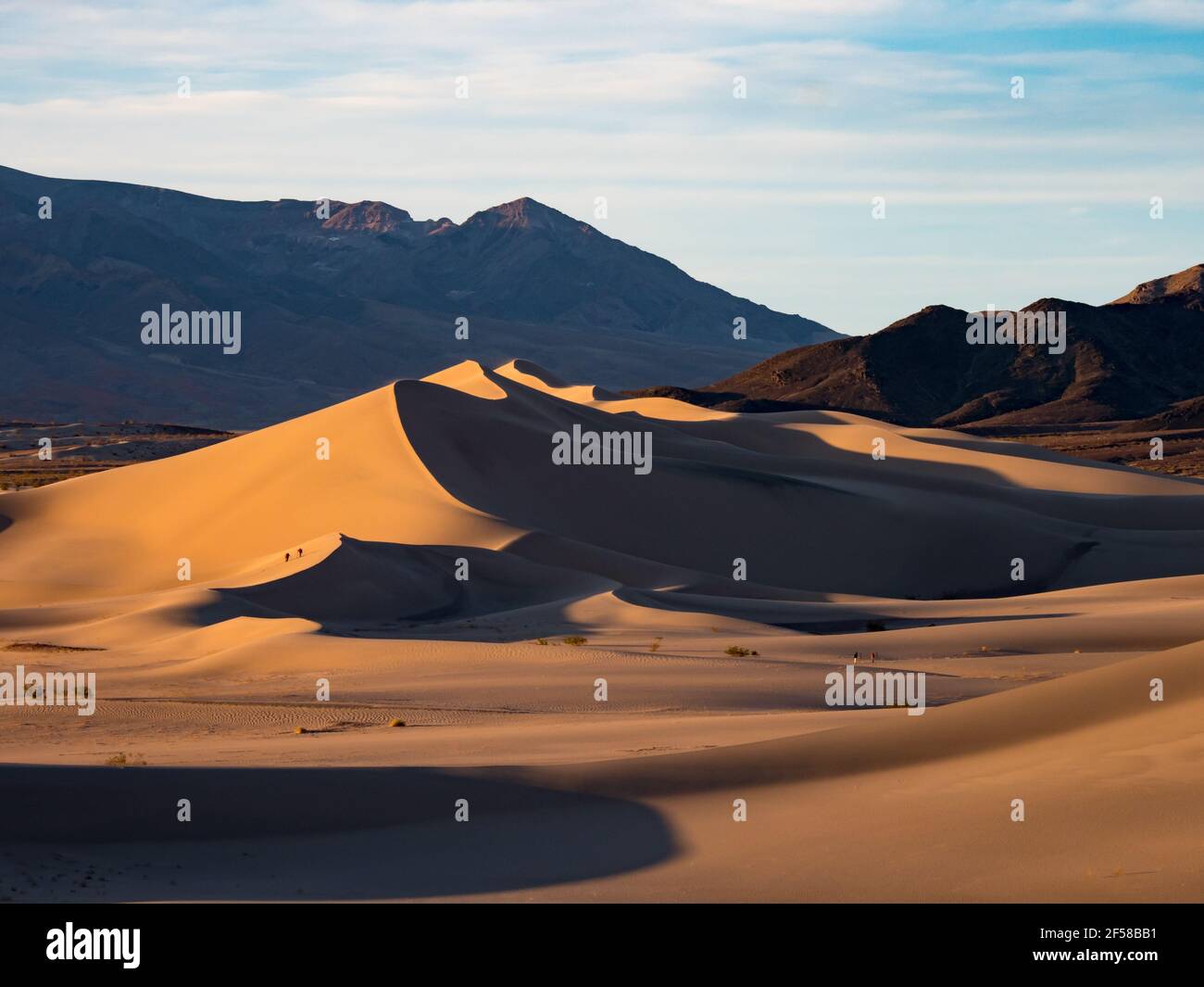 Le dune Ibex nel remoto Death Valley National Park, California, USA Foto Stock