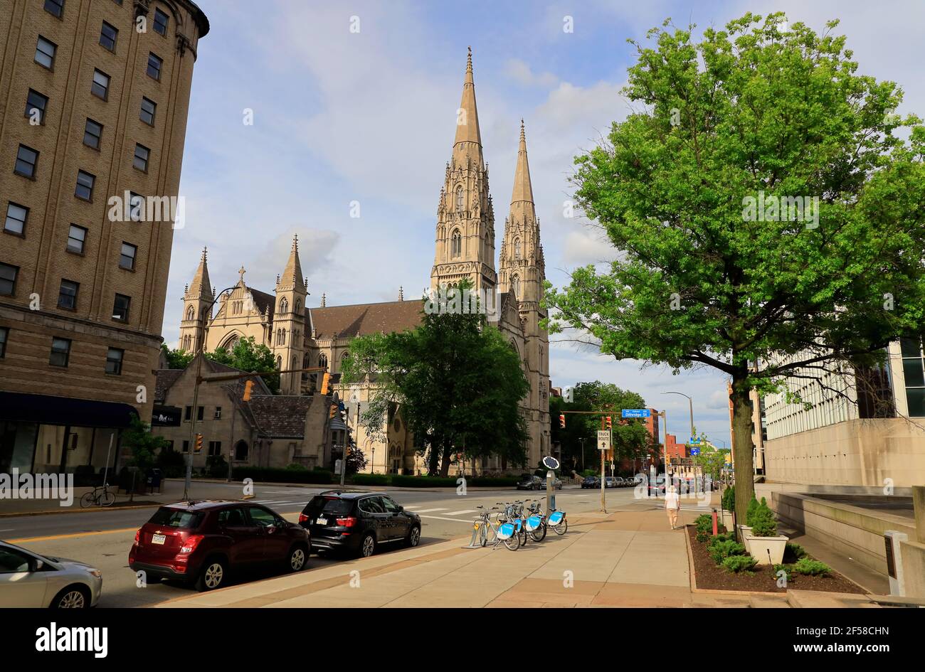 Cattedrale di Saint Paul in Oakland Neighborhood.Pittsburgh.Pennsylvania.USA Foto Stock