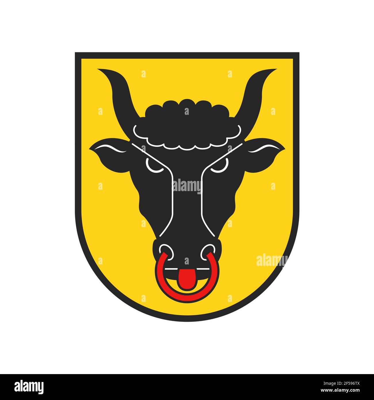 Cantone della Svizzera, stemma svizzero Uri Illustrazione Vettoriale