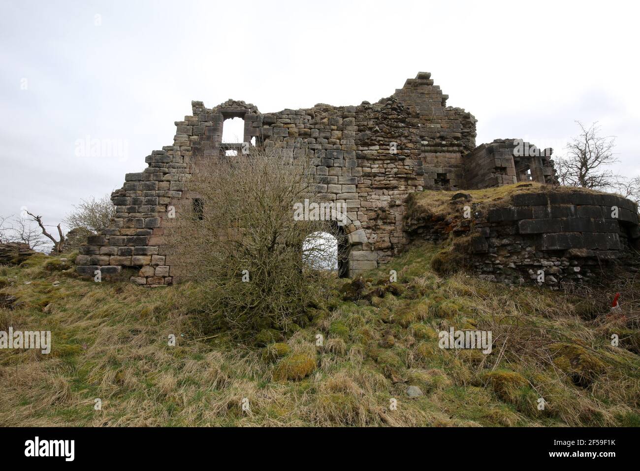 Castello di Sanquhar, Sanquhar Dumfries & Galloway, Scozia, Regno Unito. 22 Mar 2021 Foto Stock