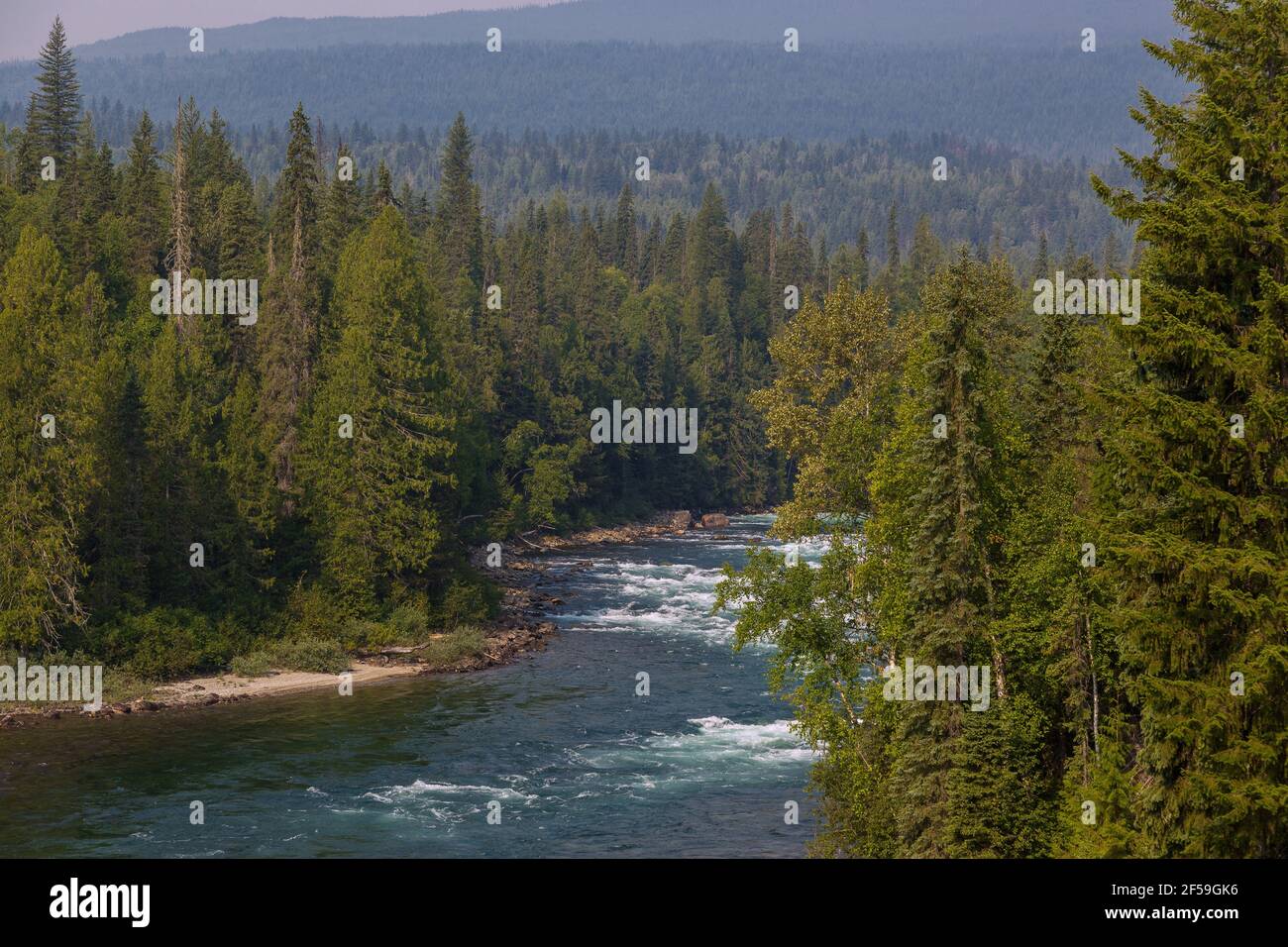 Geografia / viaggio, Canada, Wells Grey Provincial Park, Clearwater River, Bailey's Chute, Additional-Rights-Clearance-Info-Not-Available Foto Stock