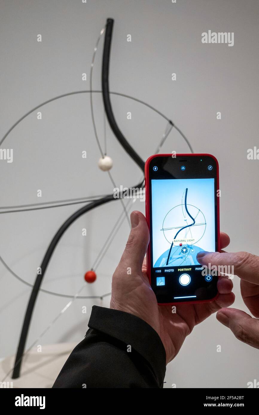 Alexander Calder Exhibition al Museum of Modern Art, New York, USA Foto Stock