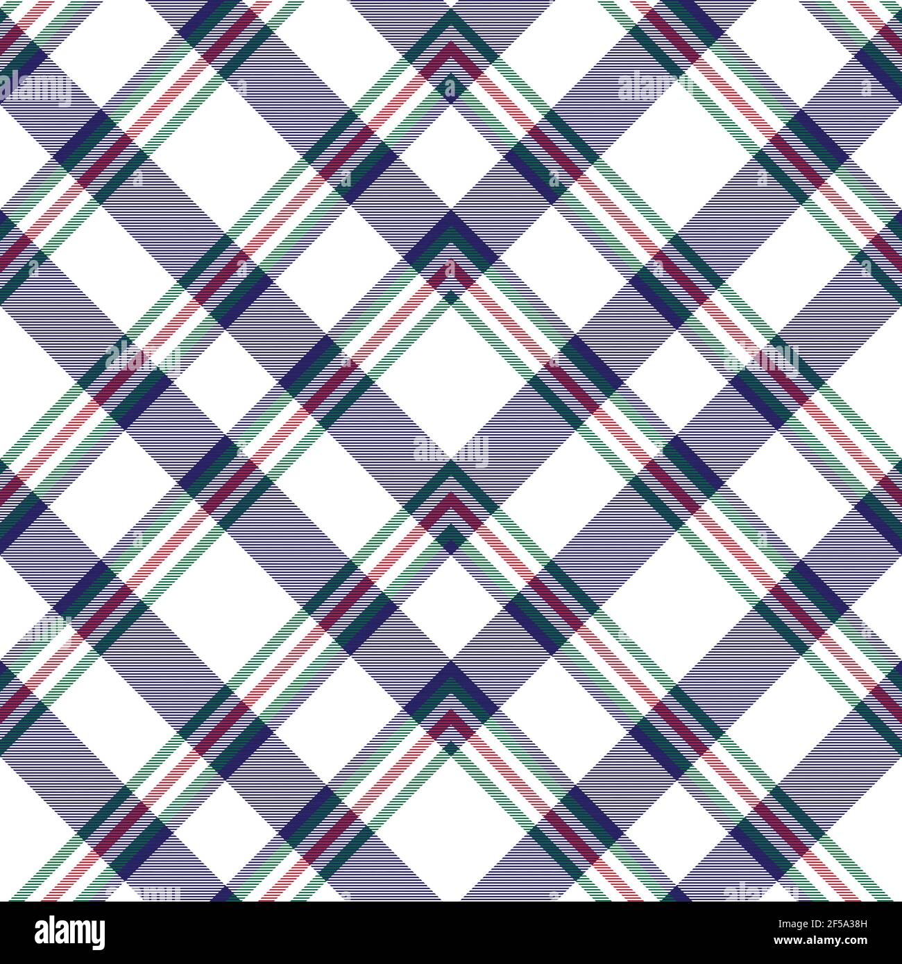 Design con motivo senza cuciture con motivo scozzese Chevron Plaid adatto alla moda tessuti e grafici Illustrazione Vettoriale