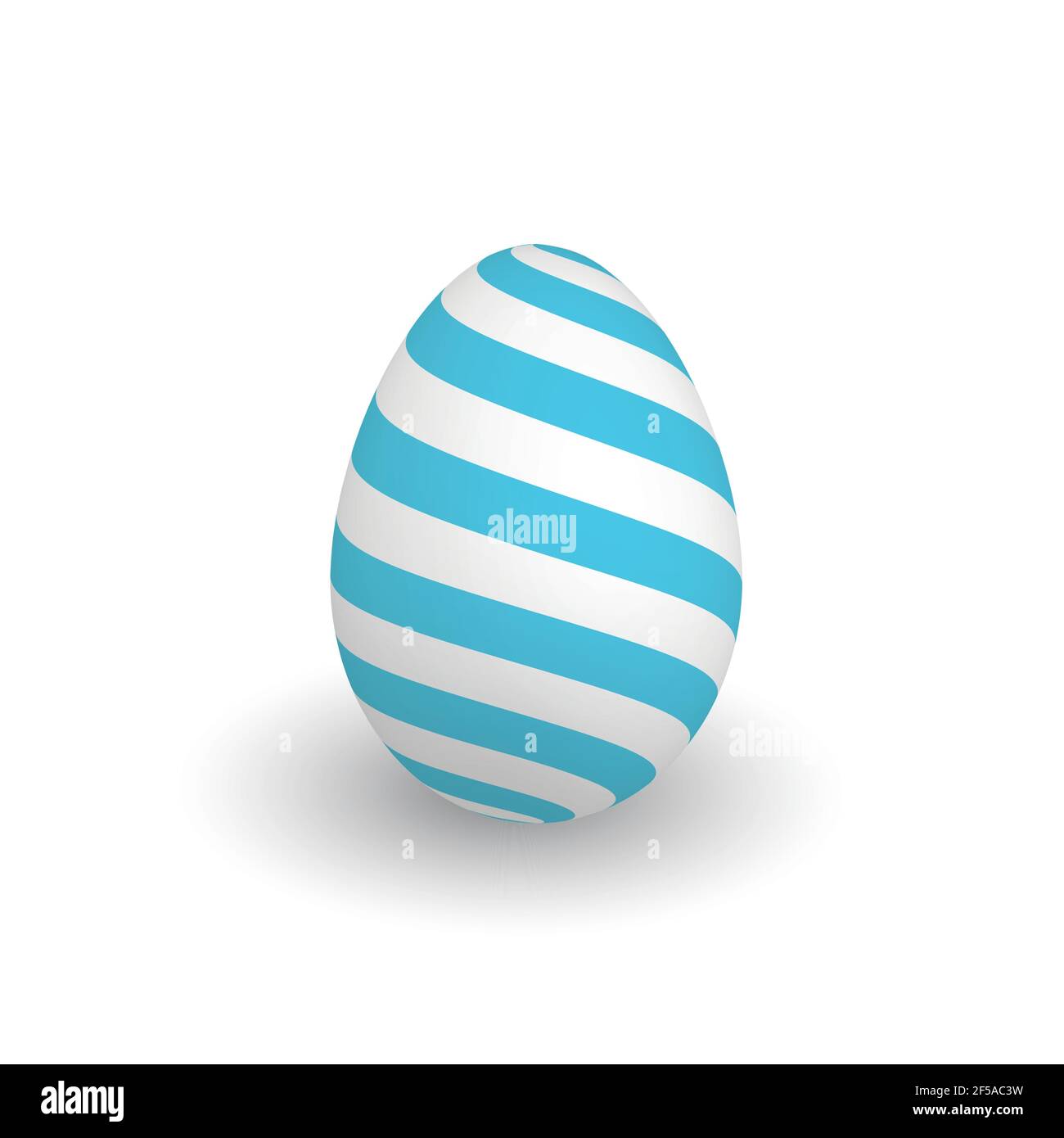 Uovo di Pasqua realistico 3D colorato Illustrazione Vettoriale